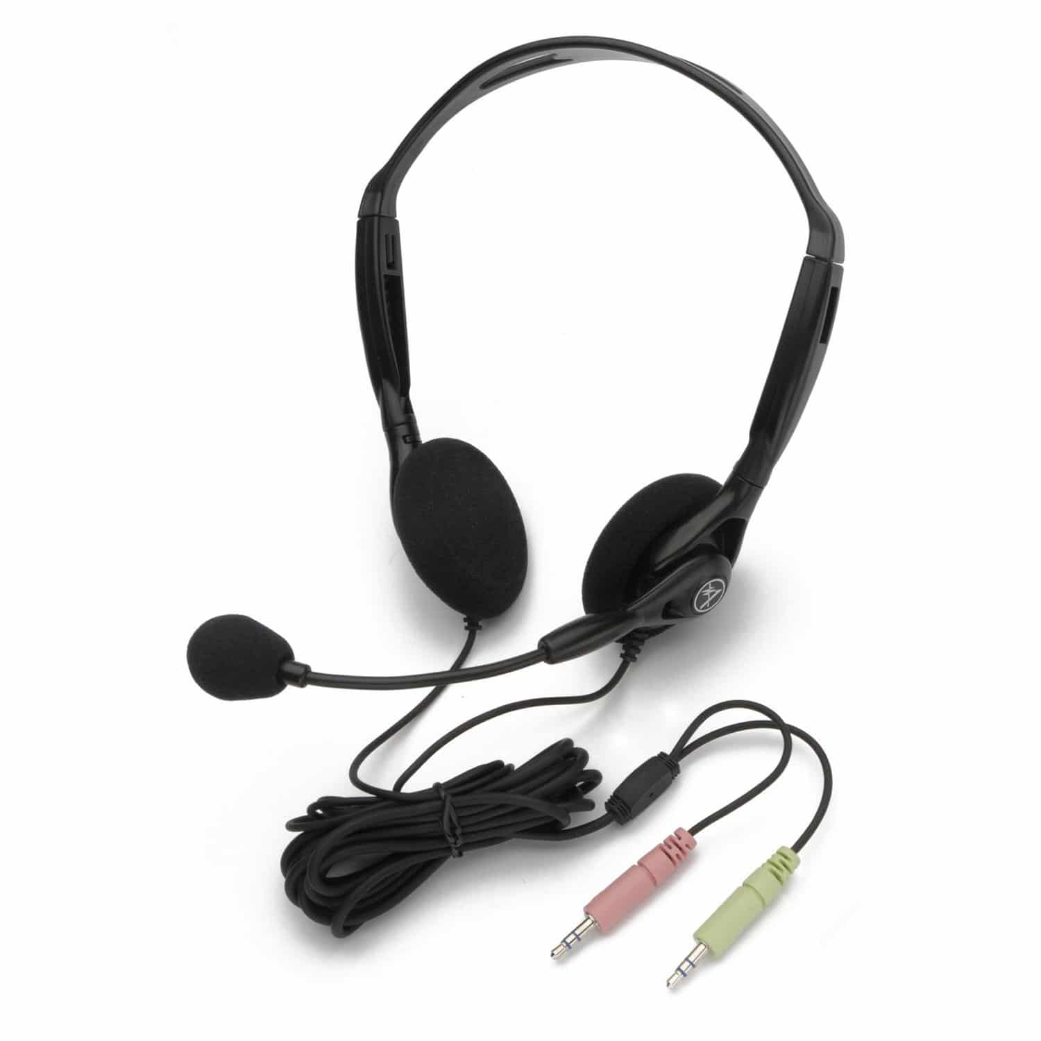Andrea Communications C1-1023200-1 Model NC-125 Noise Canceling Stereo Headset With Dual 3.5mm Plugs 